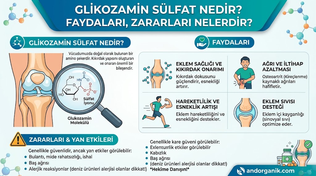 Glikozamin Sülfat Nedir? Faydaları, Zararları ve Yan Etkileri