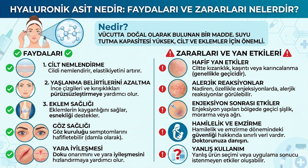 Hyaluronik Asit Nedir: Faydaları ve Zararları Nelerdir?