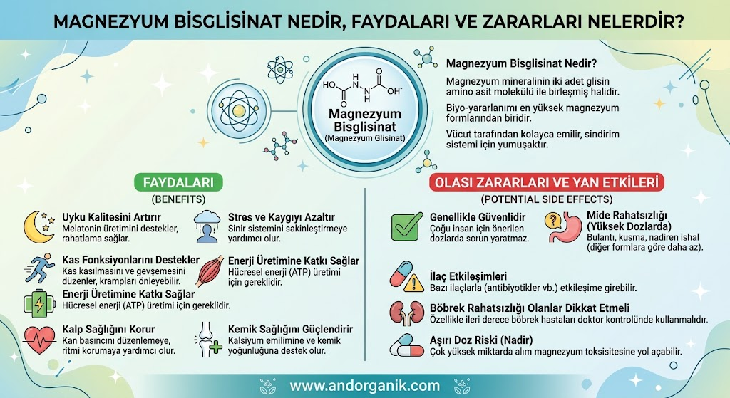 Magnezyum Bisglisinat Nedir, Faydaları ve Zararları Nelerdir?