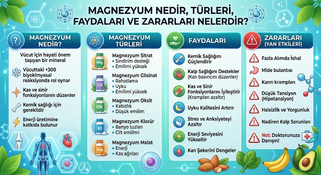 Magnezyum Nedir? Faydaları ve Zararları Nelerdir?