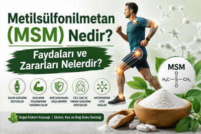 Metilsülfonilmetan (MSM): Kullanımı, Faydaları ve Zararları