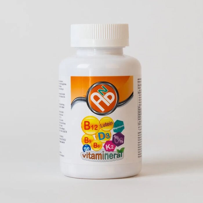 AND Vitamin mineral magnezyum 5li formu D3-K2-B12 folik asit selenyum lutein kompleks